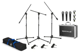 Стойка для микрофона Samson BL3VP (набор, 3 шт.) с микрофонами, XLR кабелями и сумкой