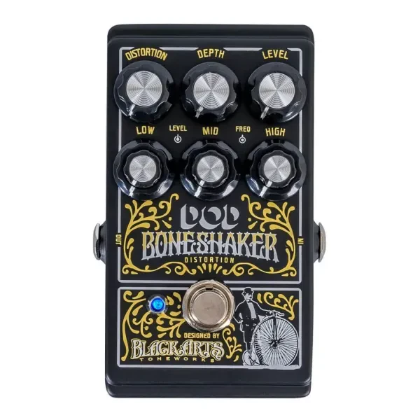 DigiTech DOD Boneshaker Dirty Boost Distortion Pedal with 3 Band EQ and Blue LED