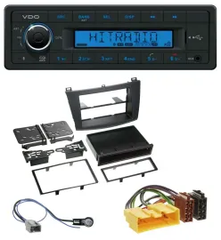 VDO AUX Bluetooth USB MP3 Autoradio für Mazda 3 (ab 2009)