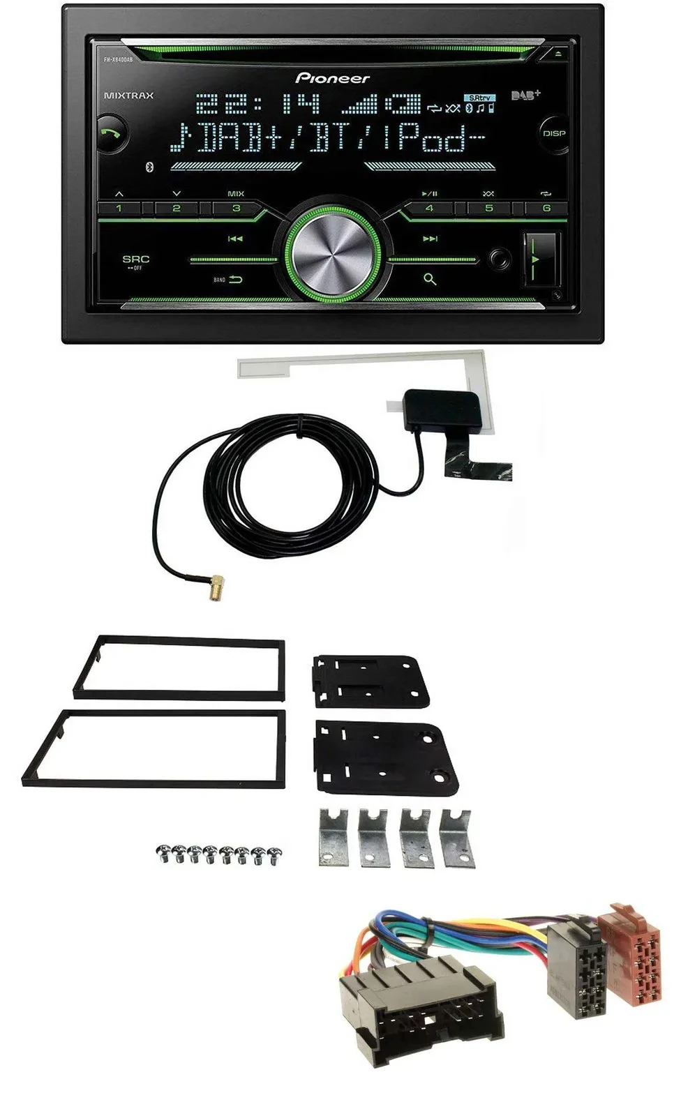 Автомагнитола для Kia Carens II (2002–2006) Pioneer 2DIN, CD/USB/MP3, Bluetooth, DAB