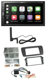 Автомагнитола для Seat Ibiza (с 2008) Pioneer 2DIN, USB, Bluetooth, DAB, MP3, серый