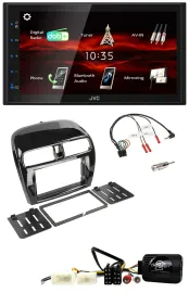 JVC USB Bluetooth Lenkrad DAB 2DIN Autoradio für Mitsubishi Mirage SpaceStar ab
