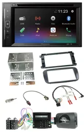 Pioneer Bluetooth Lenkrad USB 2DIN DAB DVD Autoradio für Ford S-Max Mondeo Profi