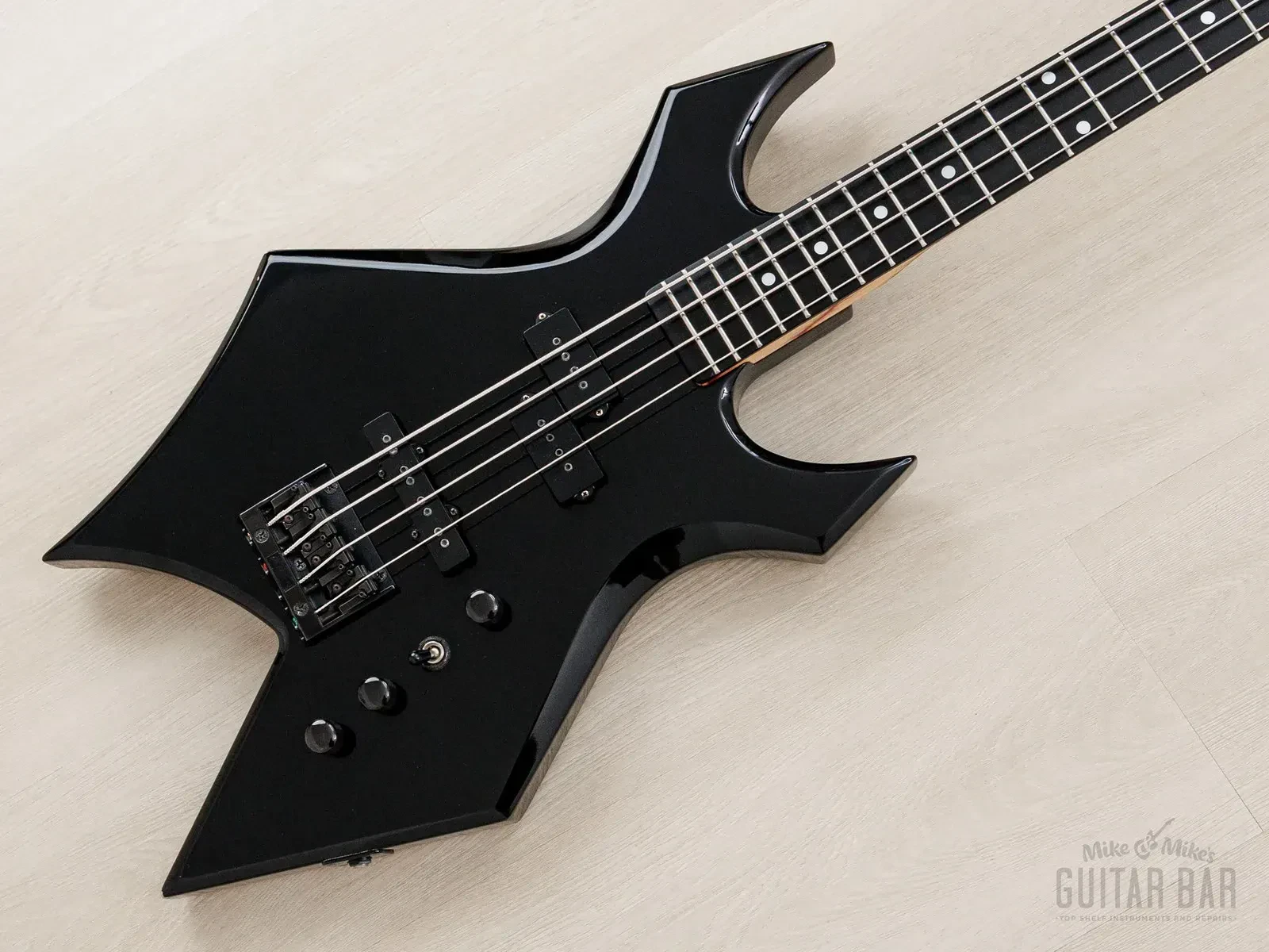 Б/У бас-гитара B.C.Rich Warlock Bass NJ Series WB-857 1989 PJ черный, Япония