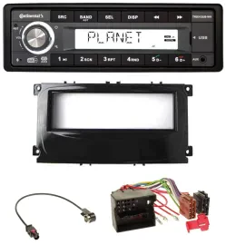 Continental USB 1DIN AUX DAB MP3 Autoradio für Ford Mondeo S-Max 07-14 glänzend