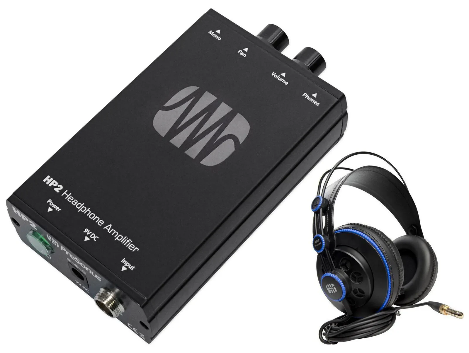 Presonus HP2 2 Ch. Stereo Headphone Amplifier System HP-2+HD7 Studio Headphones