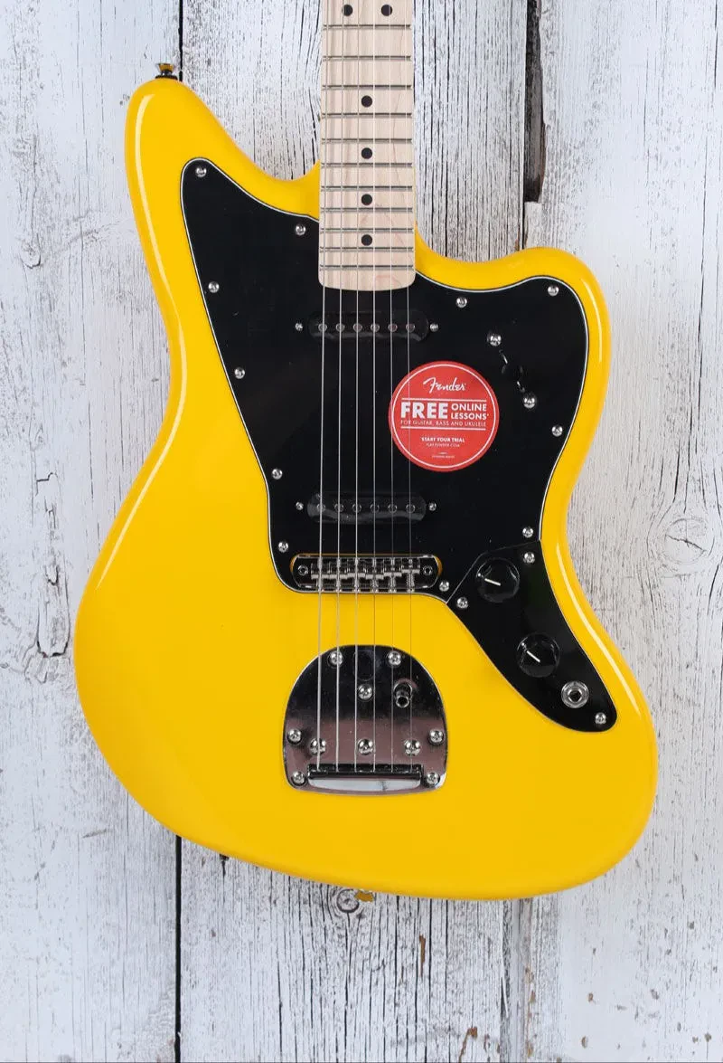 Б/У Электрогитара Squier by Fender FSR Affinity Jaguar 24", SS, Graffiti Yellow