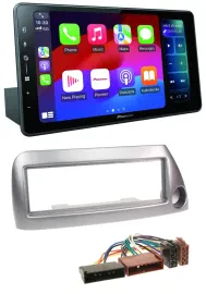 Pioneer Bluetooth DAB MP3 USB Autoradio für Ford Ka bis 2008 silber-metallic