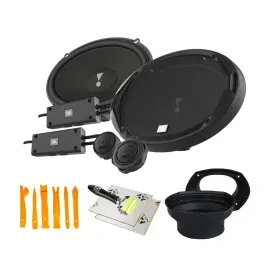 JBL Stadium 962C 290W 6x9" Component Car Speakers with NVX Speaker Install Kit