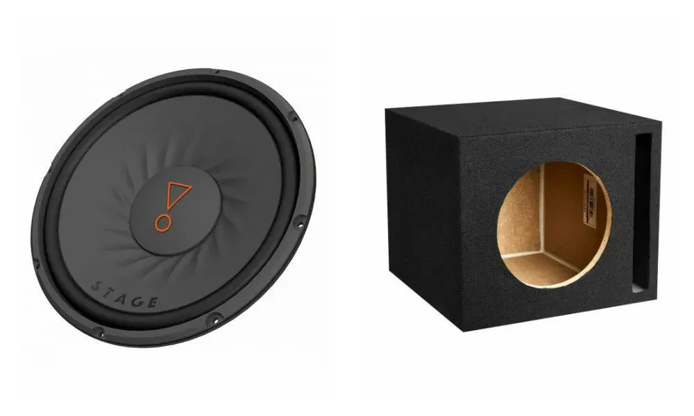 Сабвуфер пассивный для автомобиля JBL Stage 102 10" 225W 4 Ом, фазоинверторный корпус