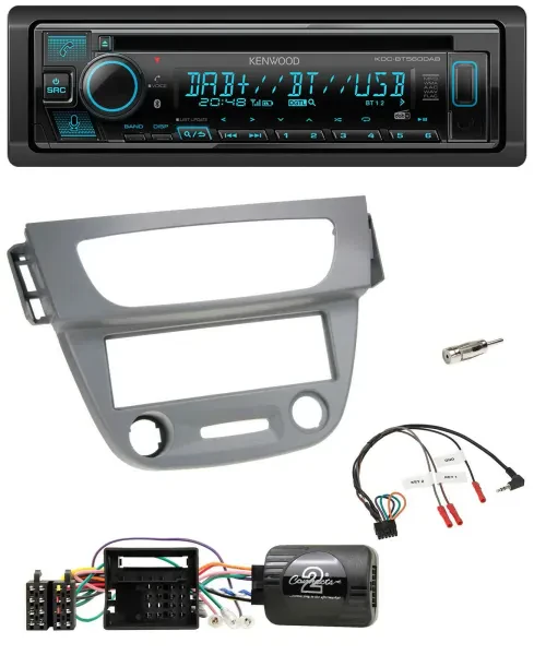 Kenwood Bluetooth DAB CD Lenkrad USB Autoradio für Renault Megane III 2009-2012