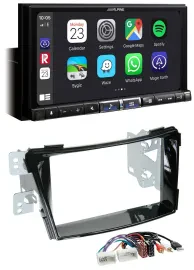 Alpine 2DIN DAB USB MP3 Bluetooth Autoradio für Hyundai i40 ab 11 VF Klavierlack