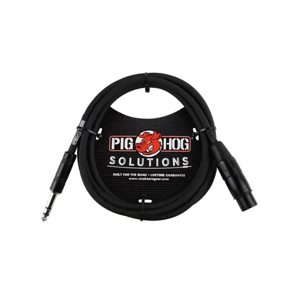 Коммутационный кабель Pig Hog 6' TRS Male to XLR Female Balanced Cable #PX-TMXF6