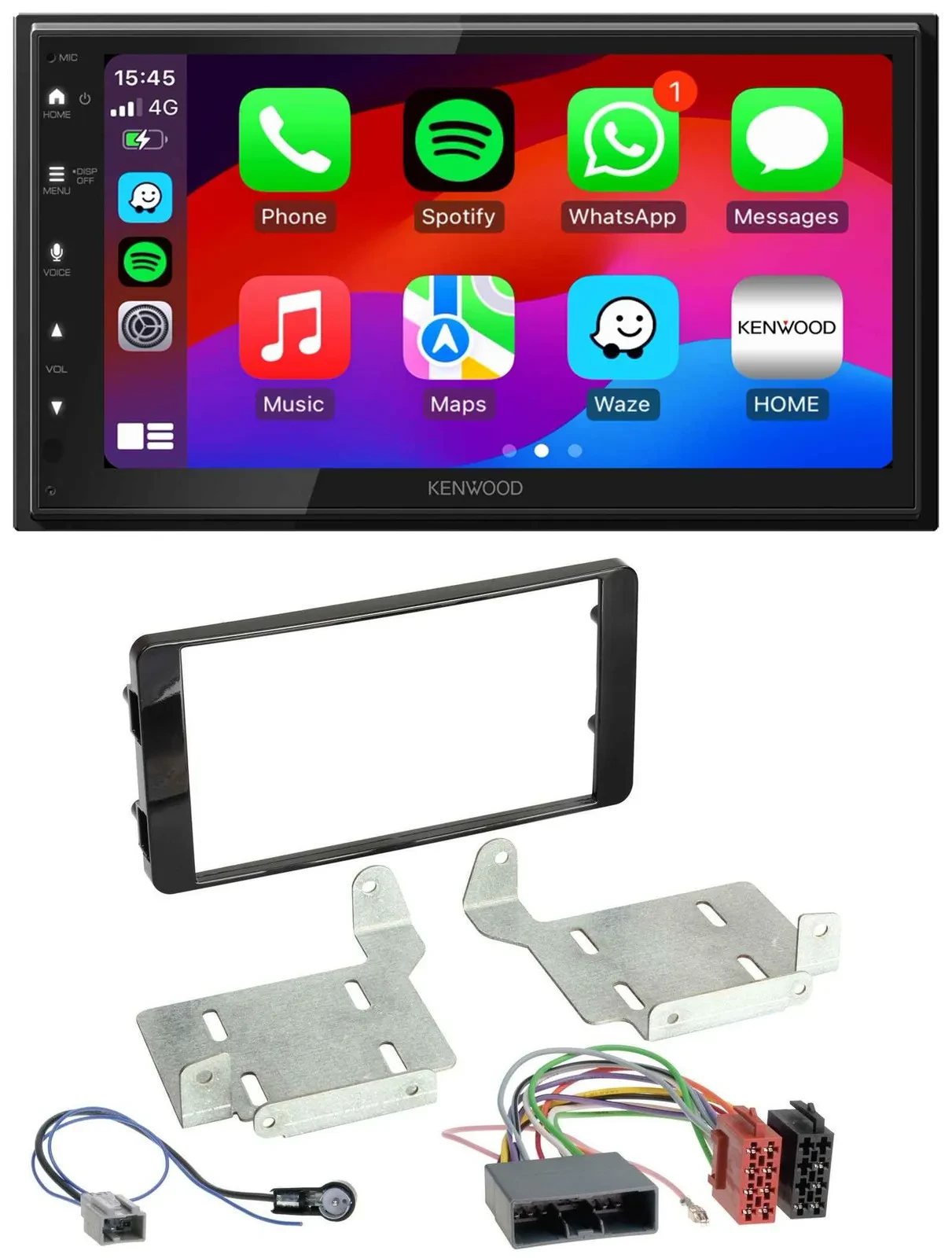 Kenwood MP3 USB DAB 2DIN Bluetooth Autoradio für Mitsubishi ASX (ab 2015)