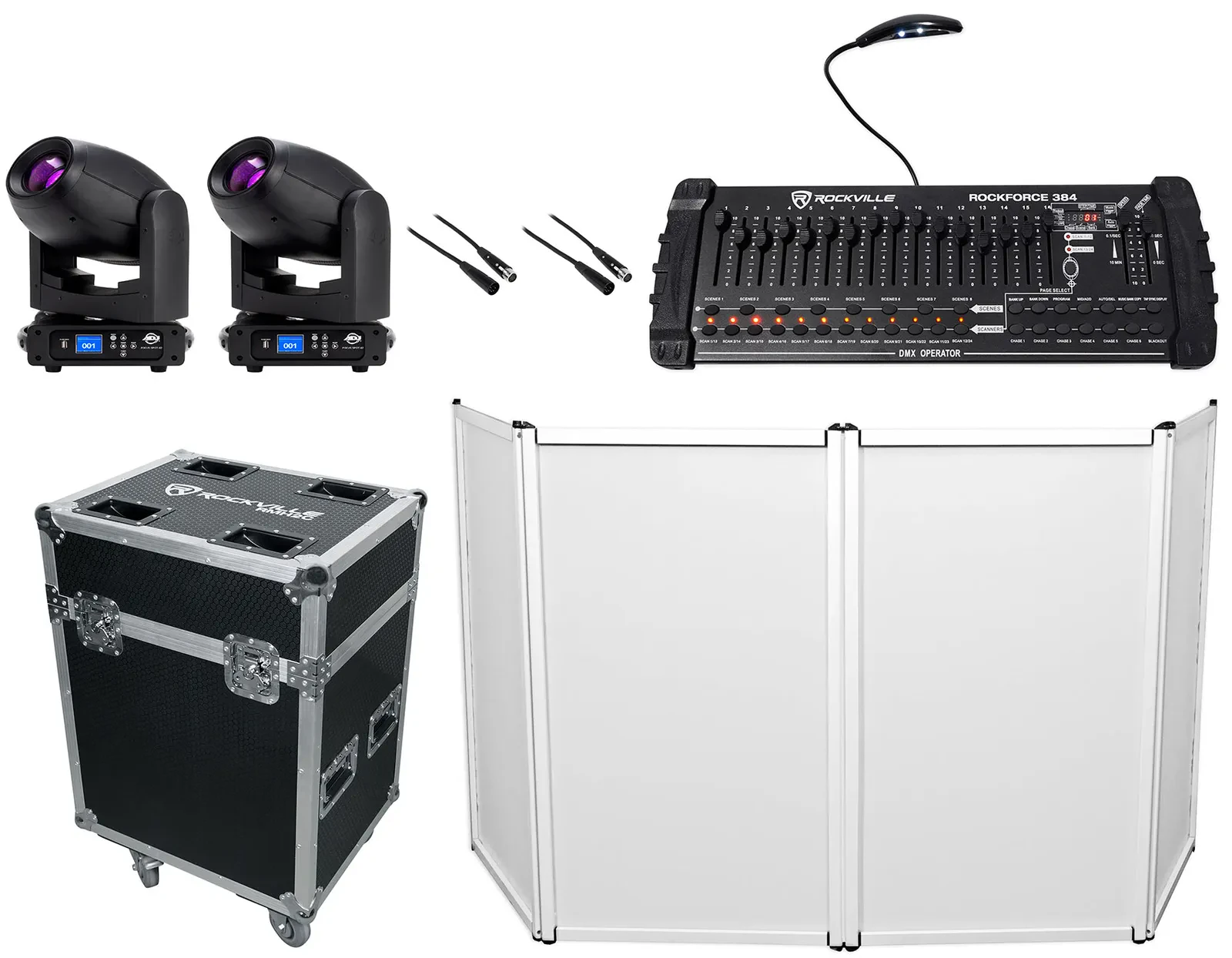 Комплект светового оборудования American DJ FOCUS SPOT 4Z+ROCKFORCE 192+RTP32B-2