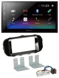 Автомагнитола для Kia Soul PS (с 2014) Pioneer 2-DIN USB Bluetooth DAB MP3 пиано-черный