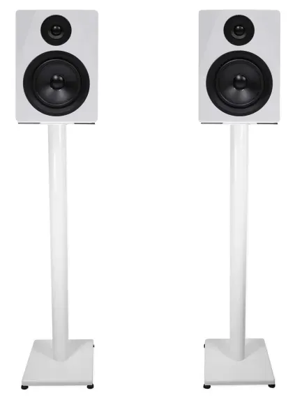 Pair Rockville APM5W 5.25" 250w Powered USB Studio Monitor Speakers+37" Stands