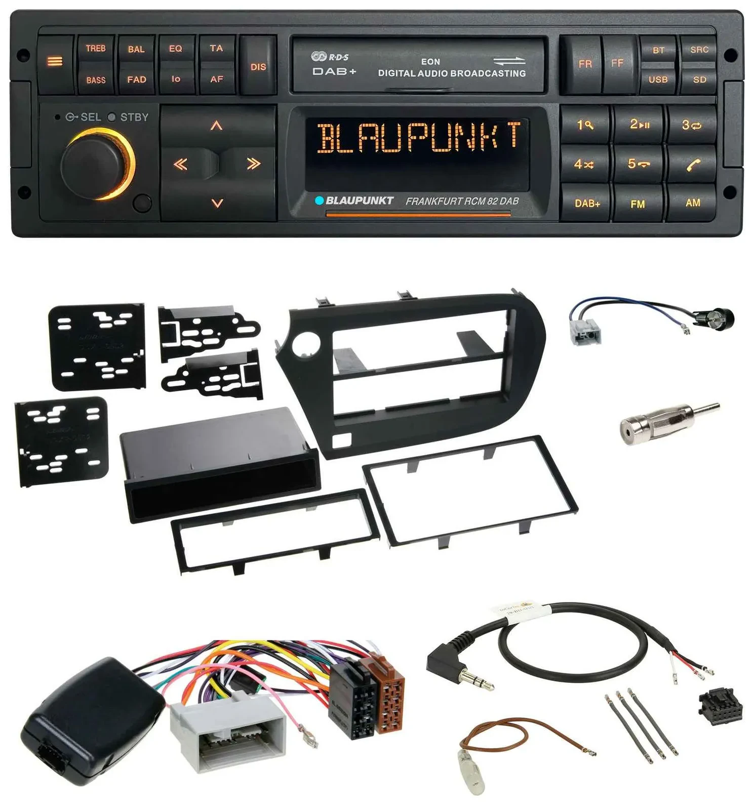 Blaupunkt USB DAB SD Lenkrad Bluetooth Autoradio für Honda Insight ZE2 2009-2013