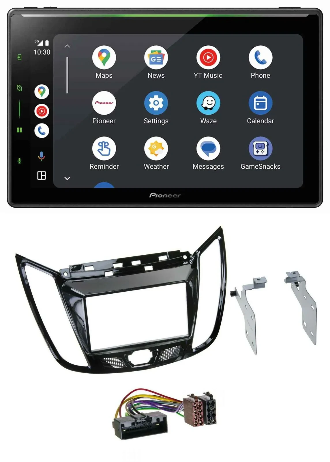 Pioneer 2DIN MP3 USB Bluetooth DAB Autoradio für Ford C-Max Kuga Klavierlack sch