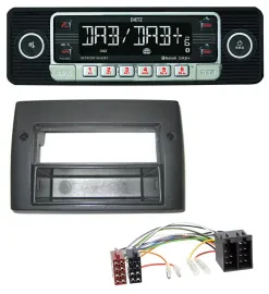Dietz USB DAB MP3 Bluetooth Autoradio für Fiat Stilo 192 01-08 Profiversion Abla