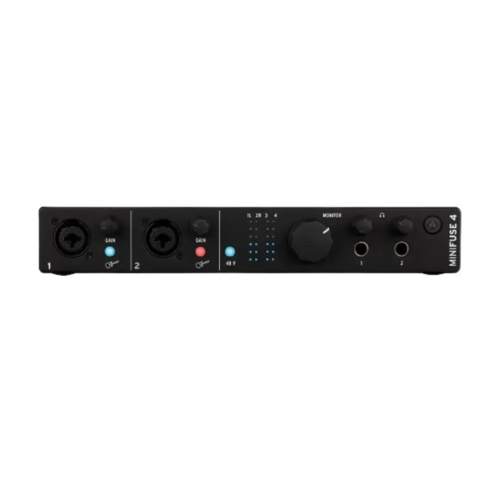 Arturia MiniFuse 4 USB Type-C 4 x 4 Audio Interface Black for Home Studio