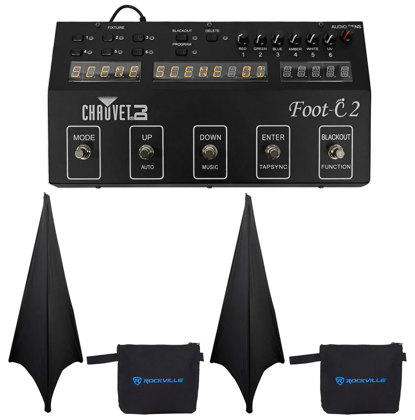 DMX-пульт Chauvet DJ Foot C-2 с чехлами