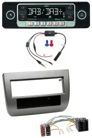 Dietz MP3 DAB Bluetooth USB Autoradio für Lancia Y 843 03-11 dunkelsilbermetalli