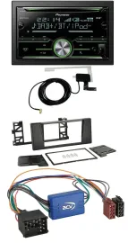 Автомагнитола Pioneer 2DIN, CD/USB/MP3, Bluetooth, DAB для BMW X5 E53 и 5 серии E39 (Rundpin A)