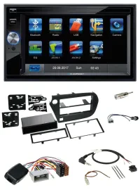 Blaupunkt 2DIN Bluetooth TMC USB Lenkrad SD Navigation für Honda Insight ZE2 200