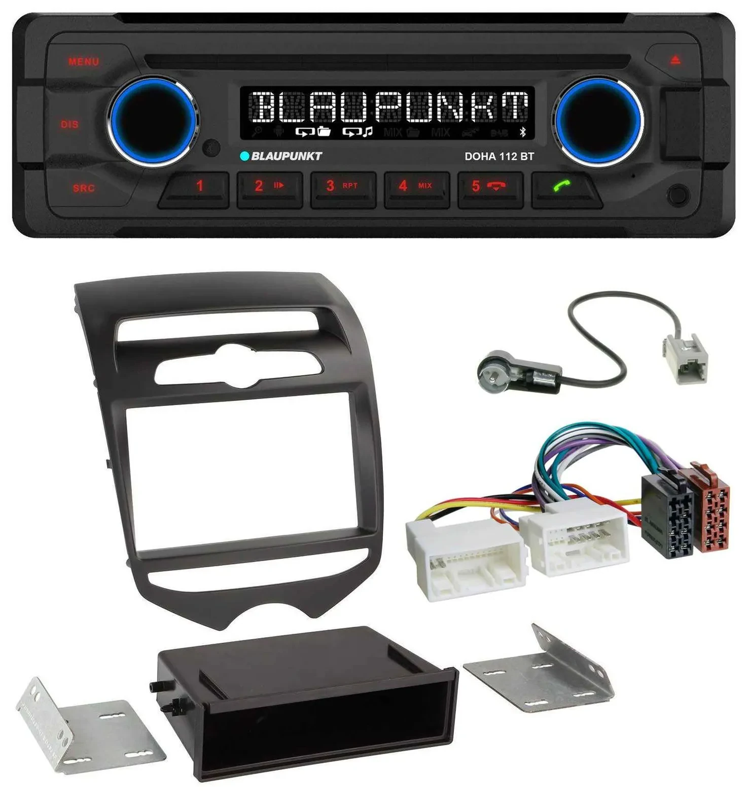 Blaupunkt AUX MP3 CD Bluetooth USB Autoradio für Hyundai ix20 (ab 10) man. Klima