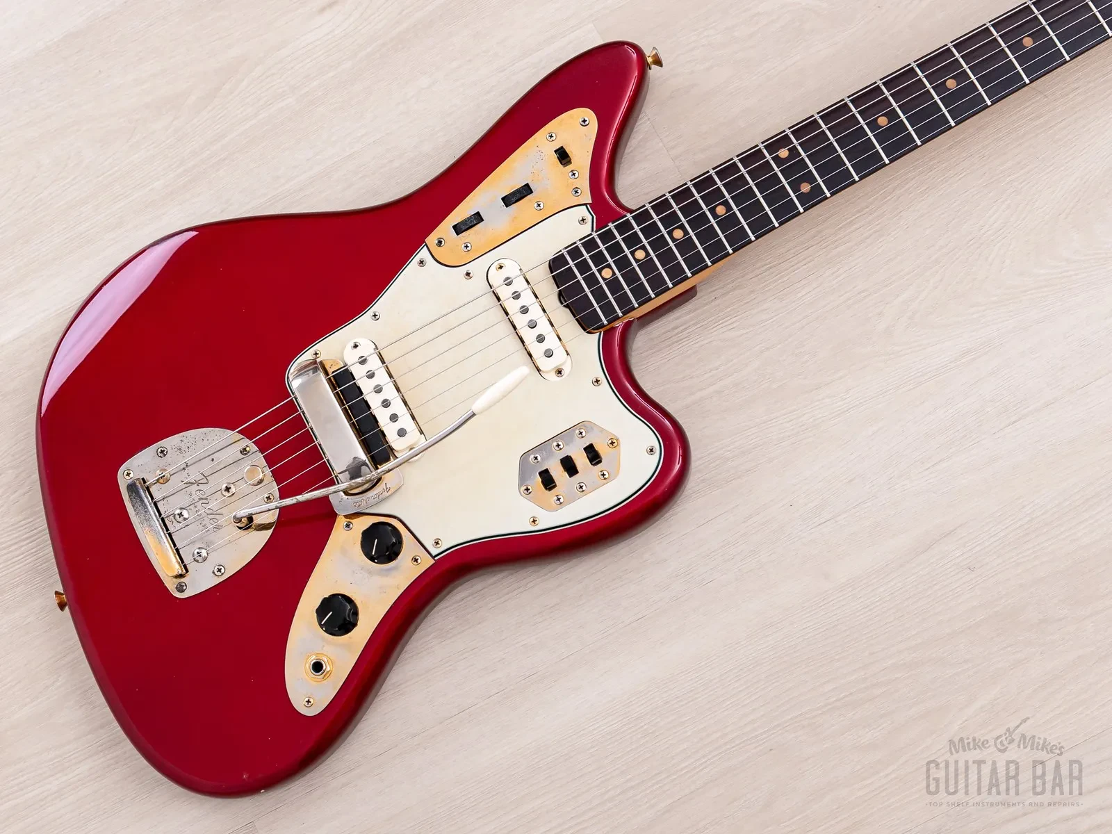 1964 Fender Jaguar Pre-CBS Vintage Guitar w/ Gold Hardware, Hangtag & Case