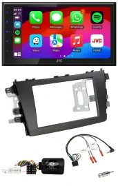 JVC Bluetooth 2DIN Lenkrad DAB USB Autoradio für Suzuki Celerio LF ab 2014
