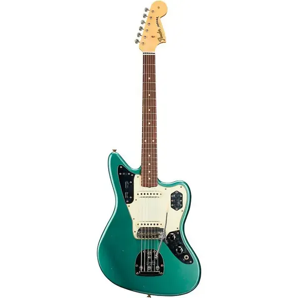 Электрогитара Fender Custom Shop 1963 Jaguar Journeyman Relic Faded Sherwood Green Metallic
