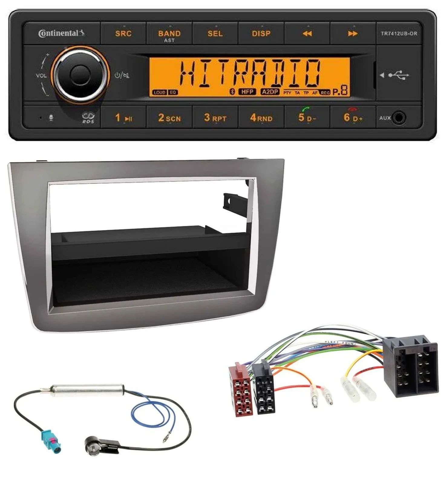 Continental MP3 Bluetooth AUX USB Autoradio für Alfa Romeo MiTo 955 08-14 ISO du