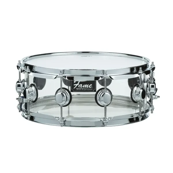 Fame Crystallica Snare 14"x5,5" Clear Acryl - Snare Drum