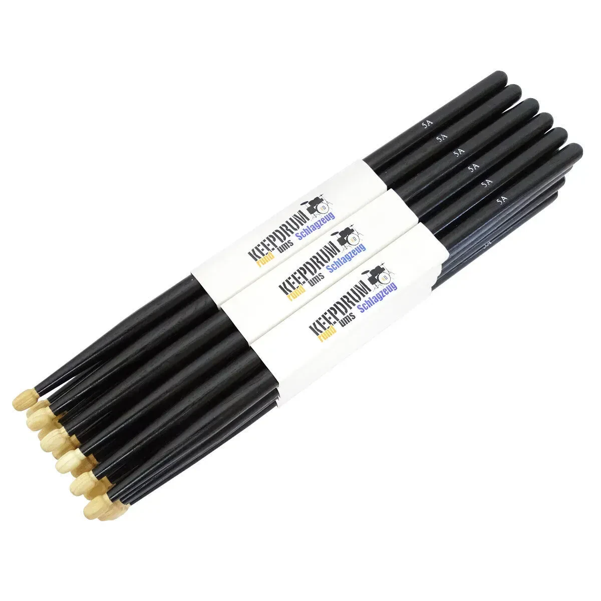 Барабанные палочки keepdrum 5A Black Hickory (12 пар)