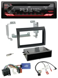 JVC CD DAB USB Bluetooth Lenkrad Autoradio für Fiat Ducato 08-11 schwarz Profi