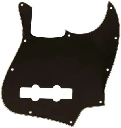 AXL Model PG-378-B 2-Pickup J Bass Pickguard, Black