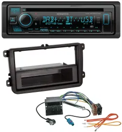 Автомагнитола Kenwood Bluetooth DAB CD MP3 USB для VW Passat 05–10, Polo 09–14, Sciroc