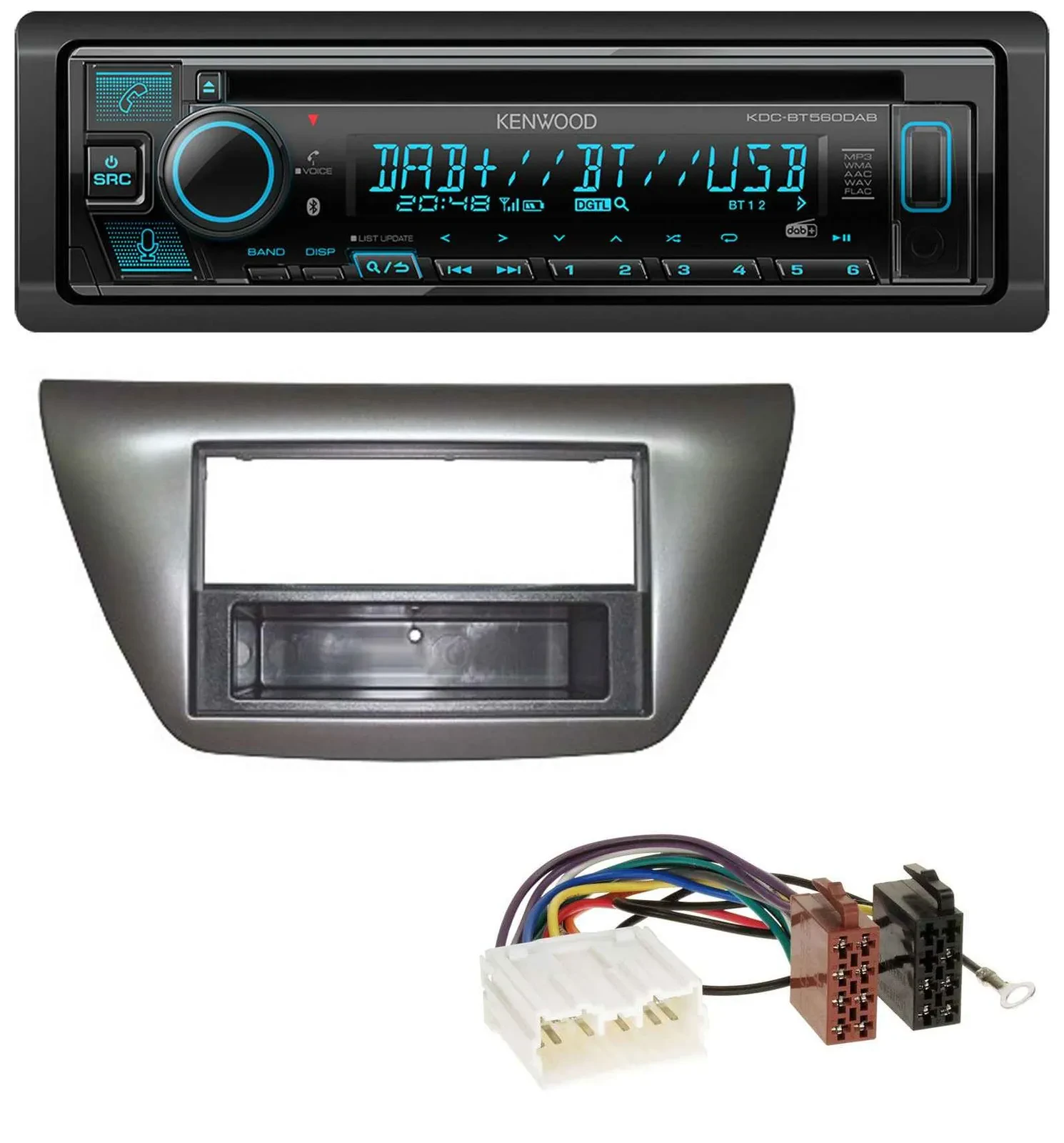 Kenwood Bluetooth DAB CD MP3 USB Autoradio für Mitsubishi Lancer Evo 2004-2008
