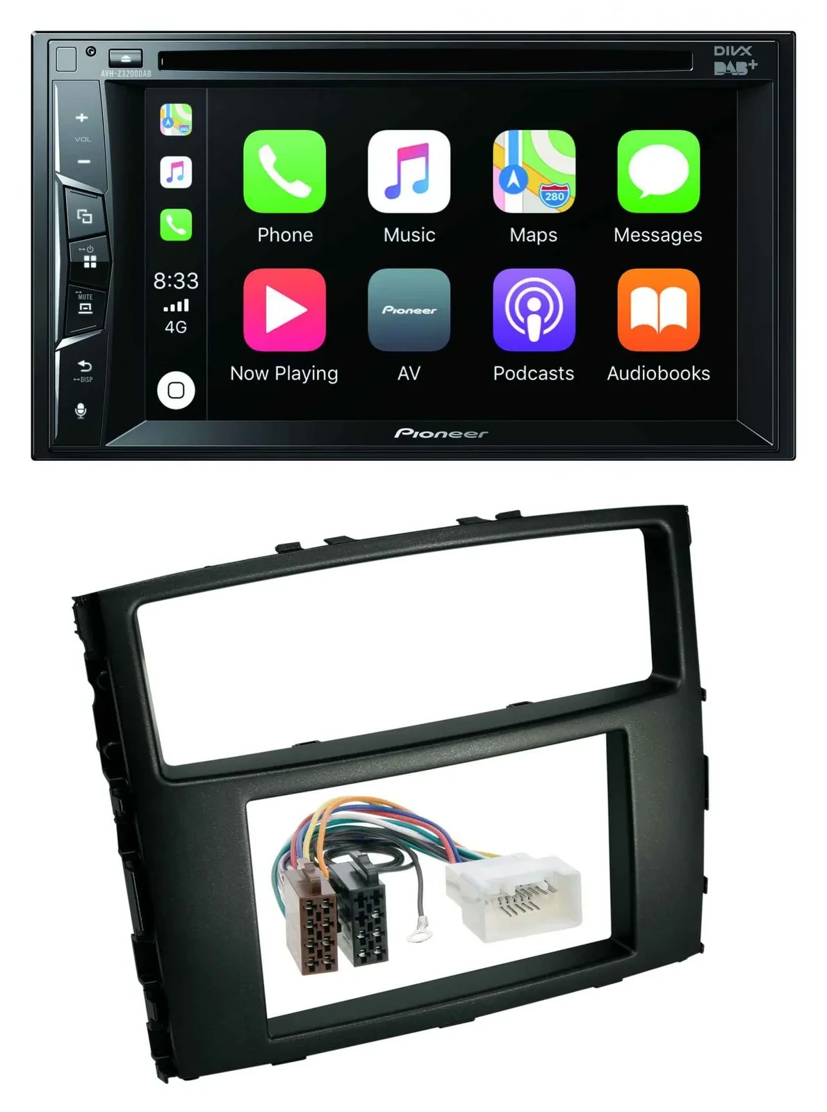 Автомагнитола для Mitsubishi Pajero (2006–2014) Pioneer 2DIN Bluetooth DAB DVD USB MP3