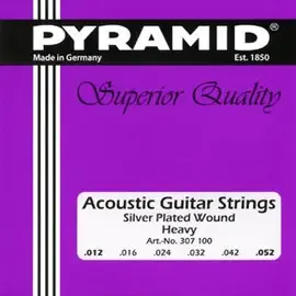 Струны для акустической гитары Pyramid 307100 Silver Wound 12-52