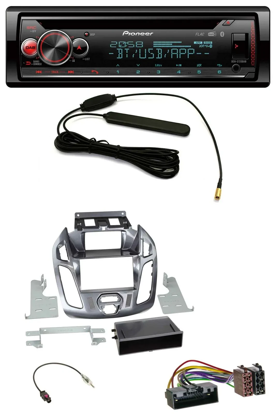 Автомагнитола для Ford Transit Connect (2012–2018) Pioneer USB DAB MP3 Bluetooth CD