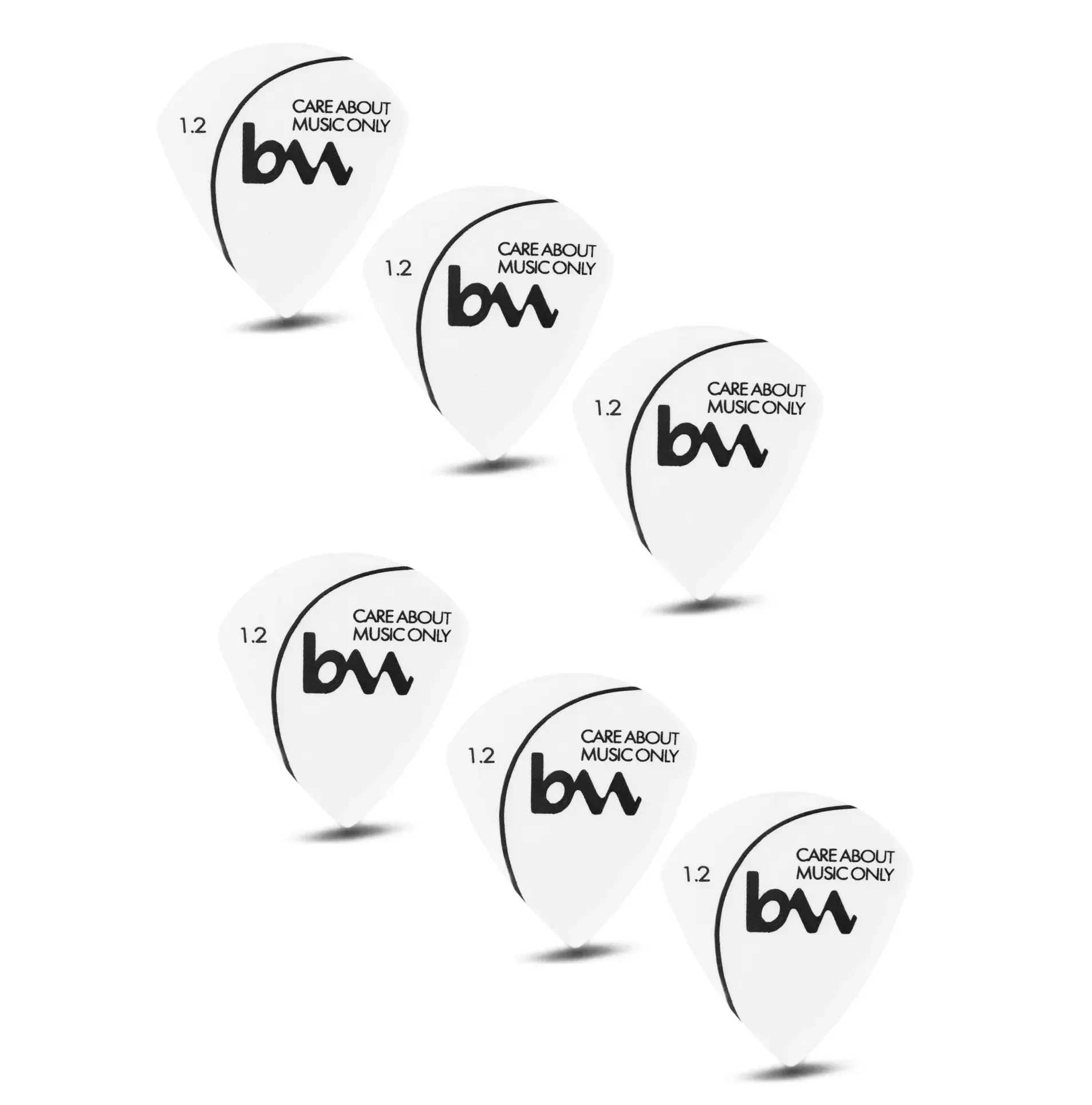 Медиаторы bagandmusic AKSS26 Delrin Jazz III XL White 1.2 (6 штук)