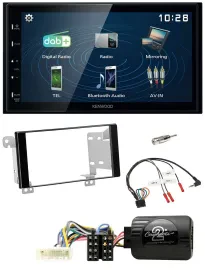 Kenwood 2DIN Bluetooth Lenkrad USB DAB Autoradio für Subaru ForesterSJ Impreza X