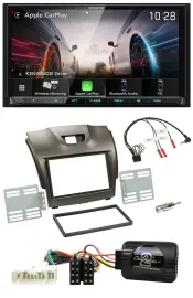 Kenwood Lenkrad 2DIN USB DAB Bluetooth Autoradio für Isuzu D-Max ab 2012 grau