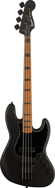 Бас-гитара Squier by Fender FSR Contemporary Active Jazz Bass® HH, Black Pickguard, Flat Black