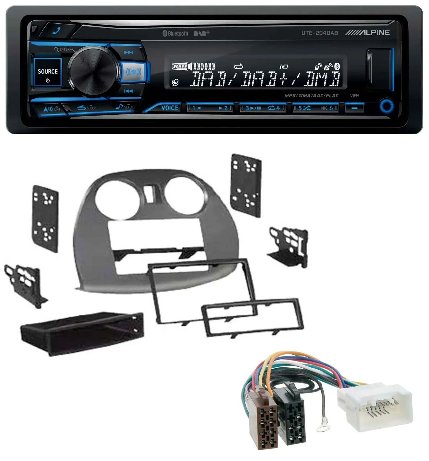 Alpine USB Bluetooth DAB MP3 Autoradio für Mitsubishi Eclipse 4G 2005-2012