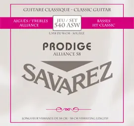 Струны для класической гитары Savarez Alliance HT Classic Prodige 540 ASW