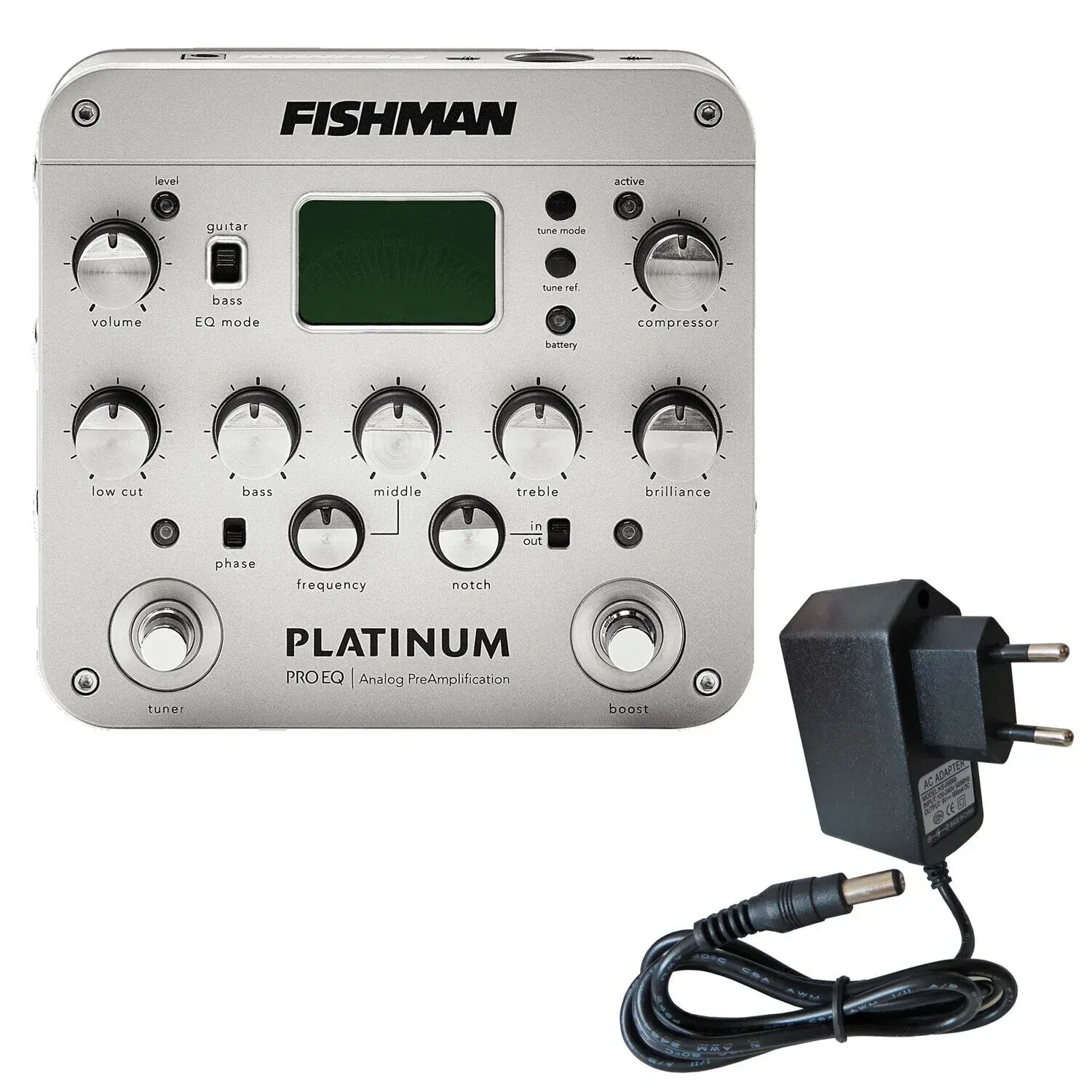 Предусилитель для акустической гитары Fishman Platinum Pro EQ PRO-PLT-201 с блоком питания
